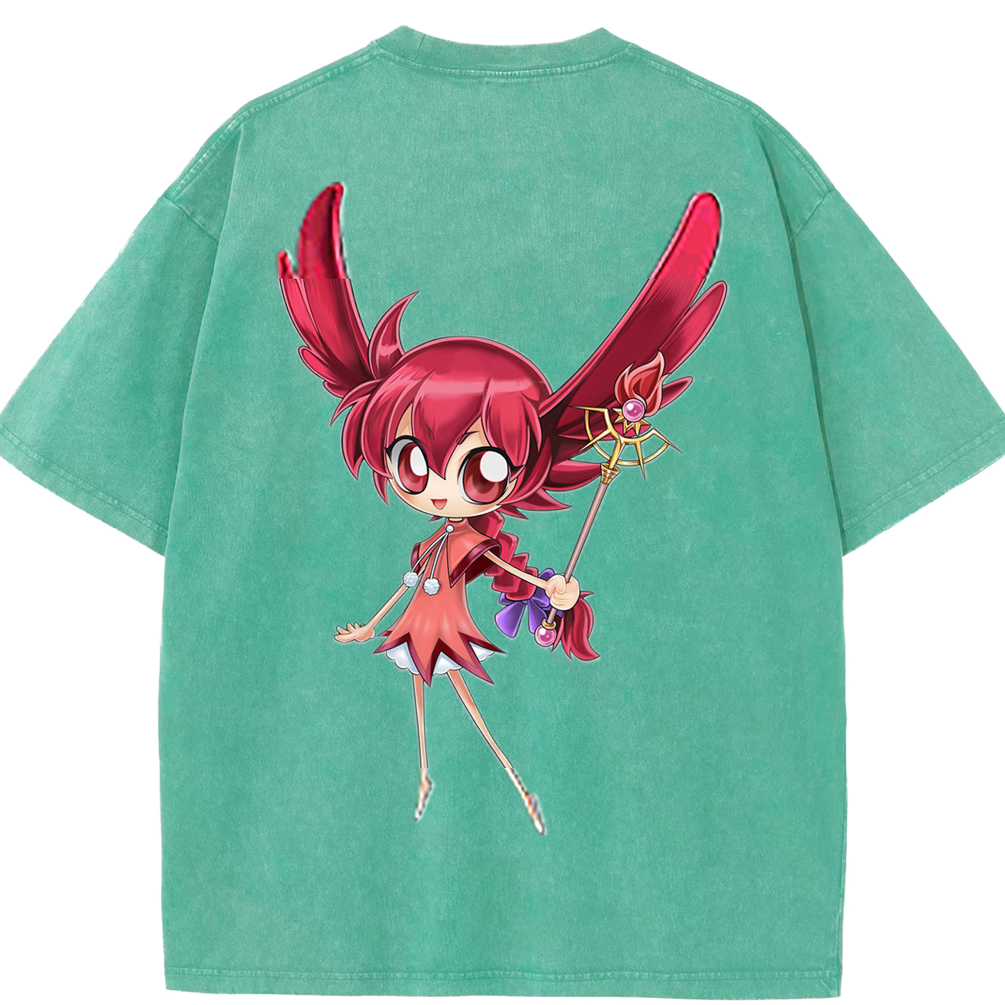 （画像用） 遊☆戯☆王 Yu-Gi-Oh! 綿100% ヴィンテージ風 半袖Tシャツ（背面プリント）